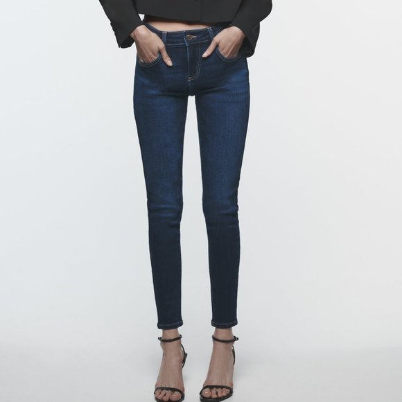 Zara Z1975 Mid-Rise Stretch Denim - Picture 1 of 12